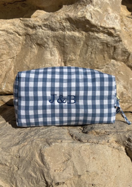 Trousse de toilette - Vichy Bleu